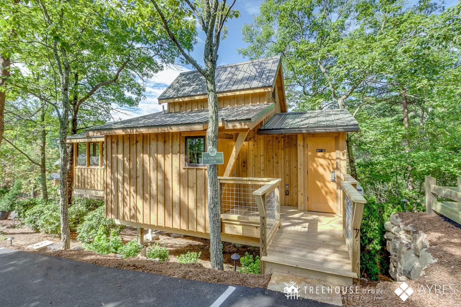 The Blackjack Oak In Treehouse Grove At Norton Creek جاتلينبرج المظهر الخارجي الصورة